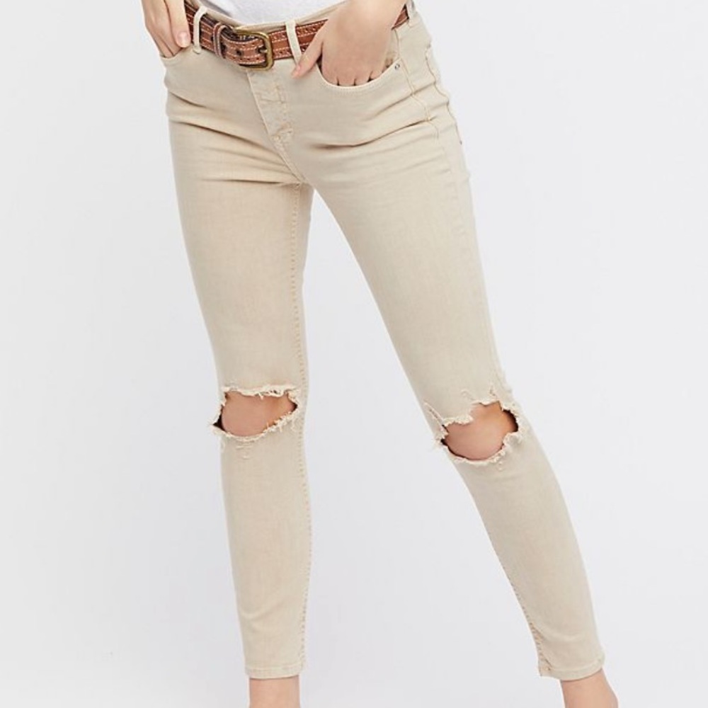 Free People Busted Skinny Jeans